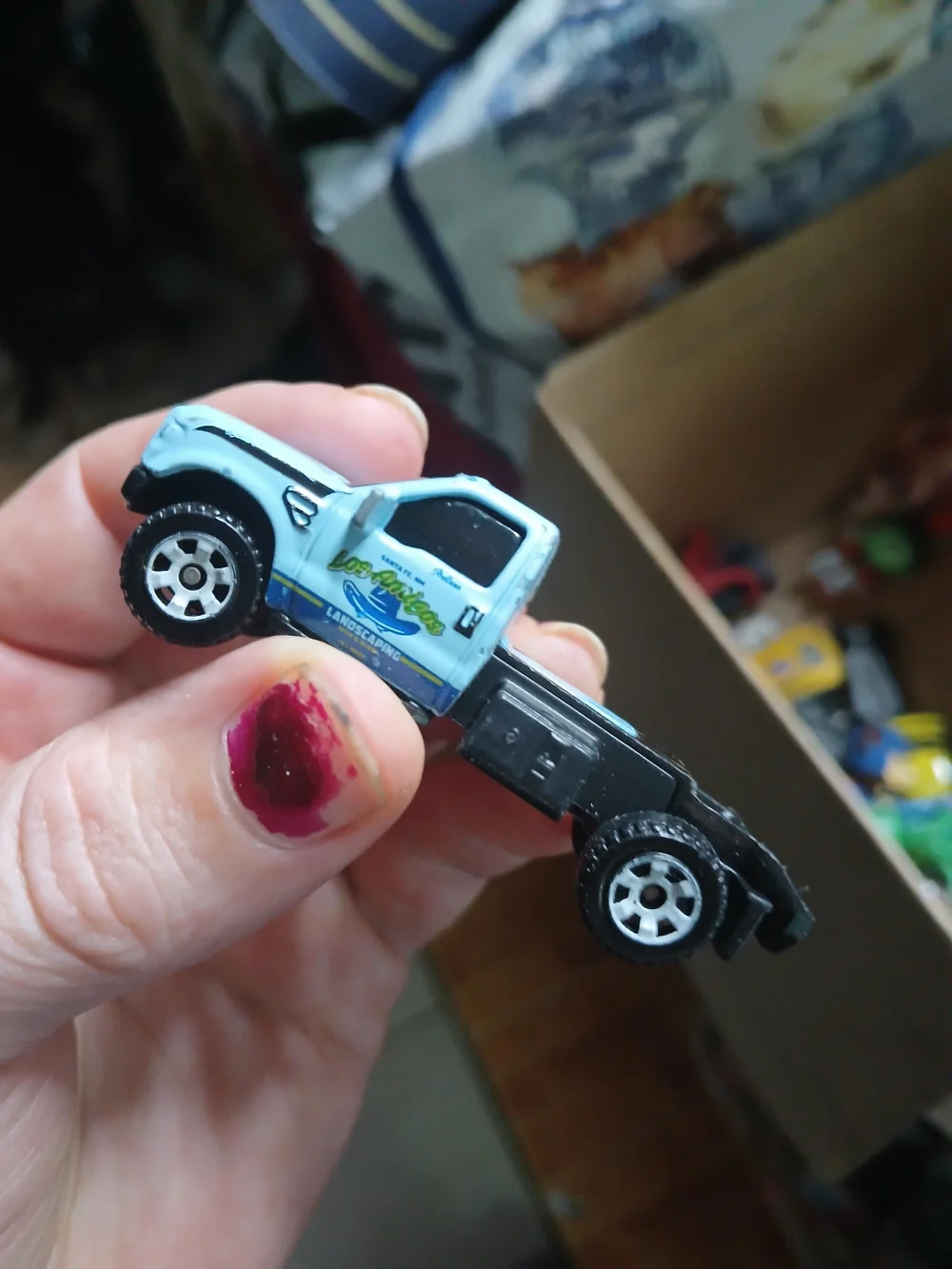 1:64 scale Matchbox Ford F-350 Stake Truck,